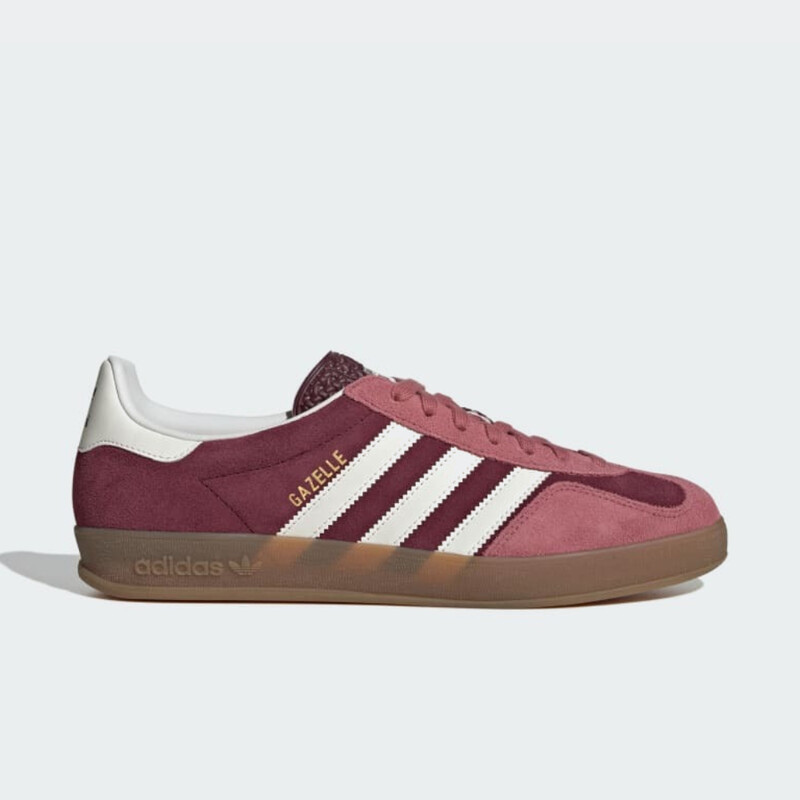 Adidas originals womens gazelle og mid trainers maroon/white/gold deals